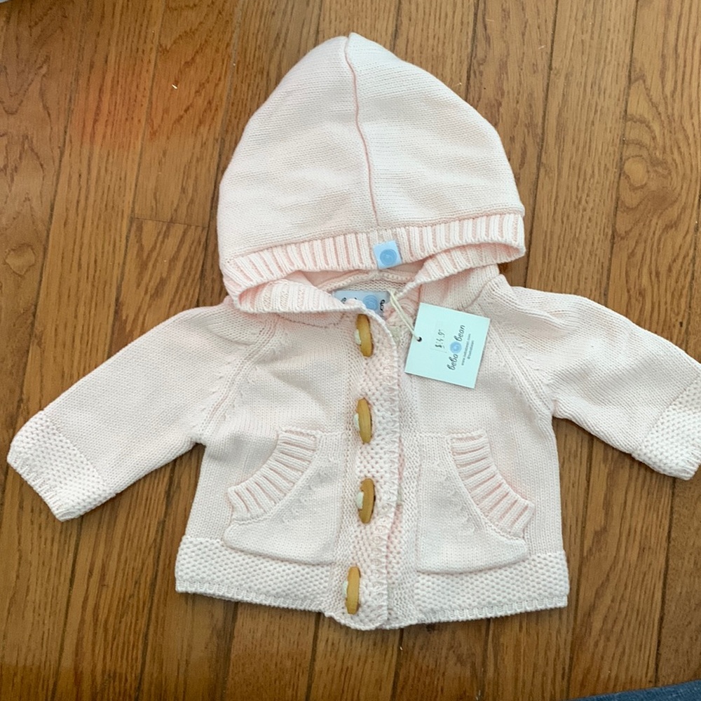 NWT 0-3 Beba Bean sweater